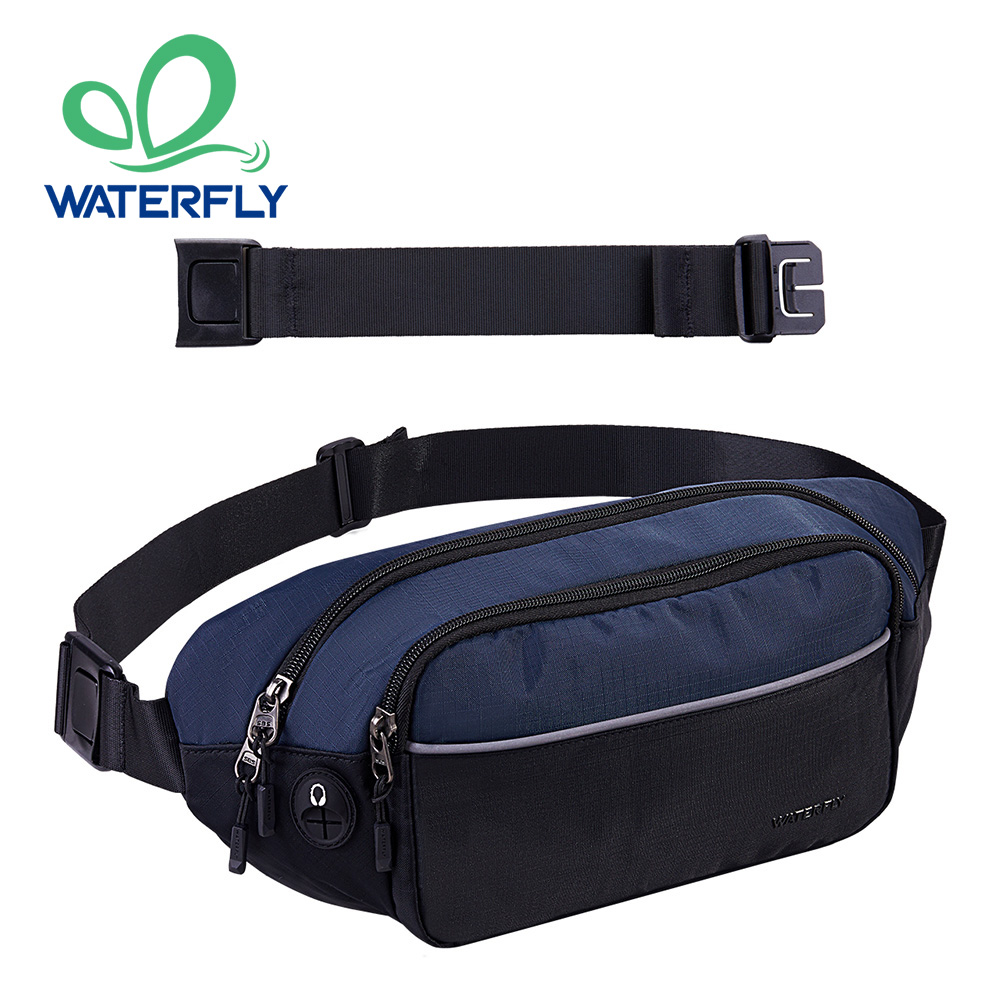 Running Gear Organizer - WATERFLY Fanny Pack Waist Bag Large
