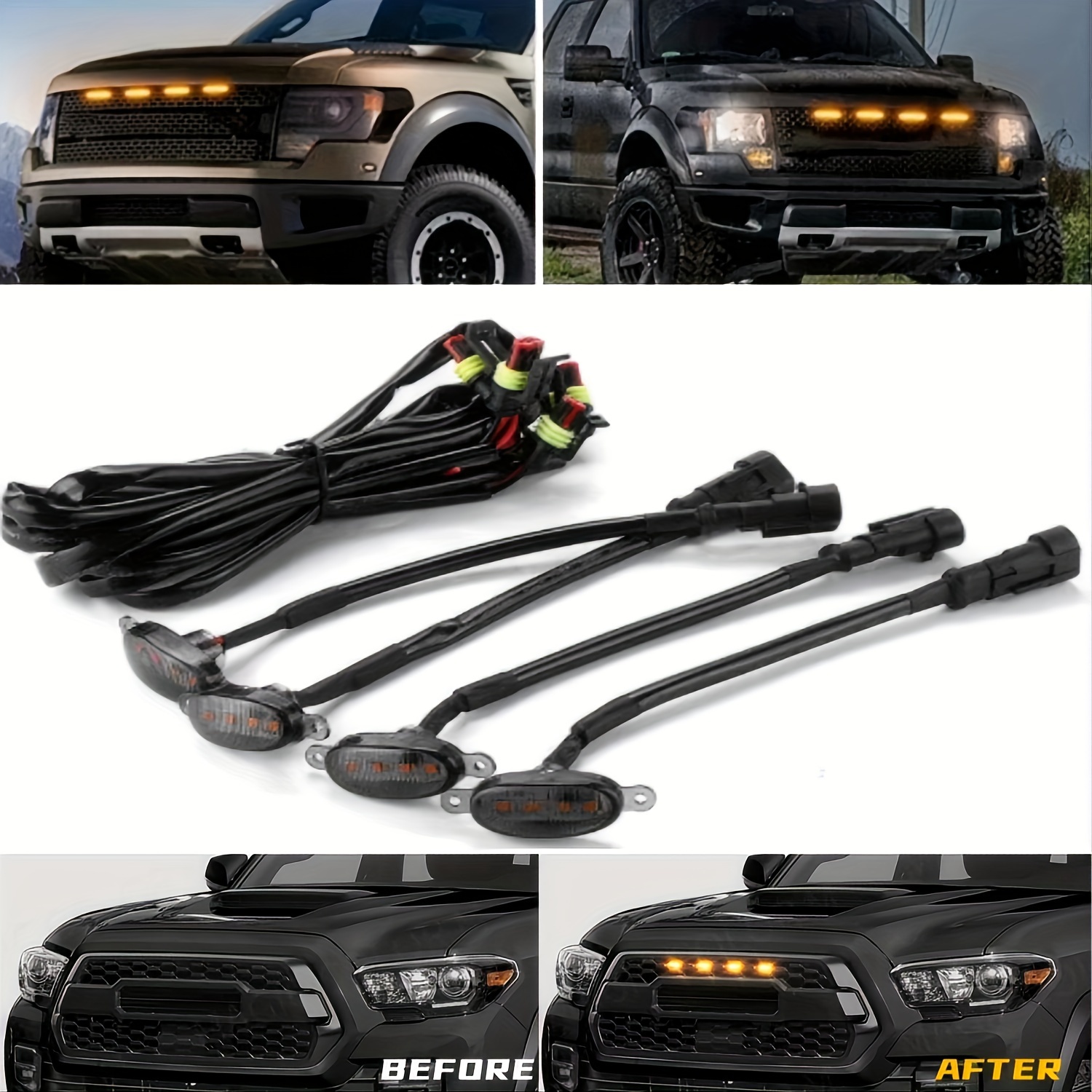 Running Gear Accessories - 4 szt./zestaw Samochodowe światła LED do