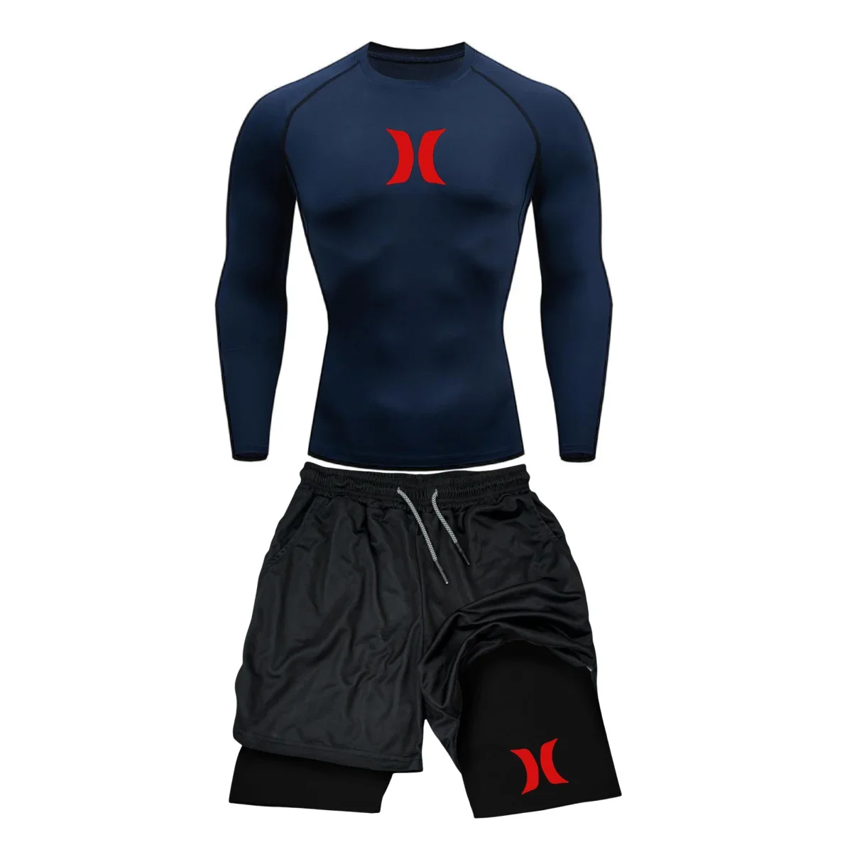 Running Jogging Gear - Męskie kompresyjne stroje do biegania rajstopy