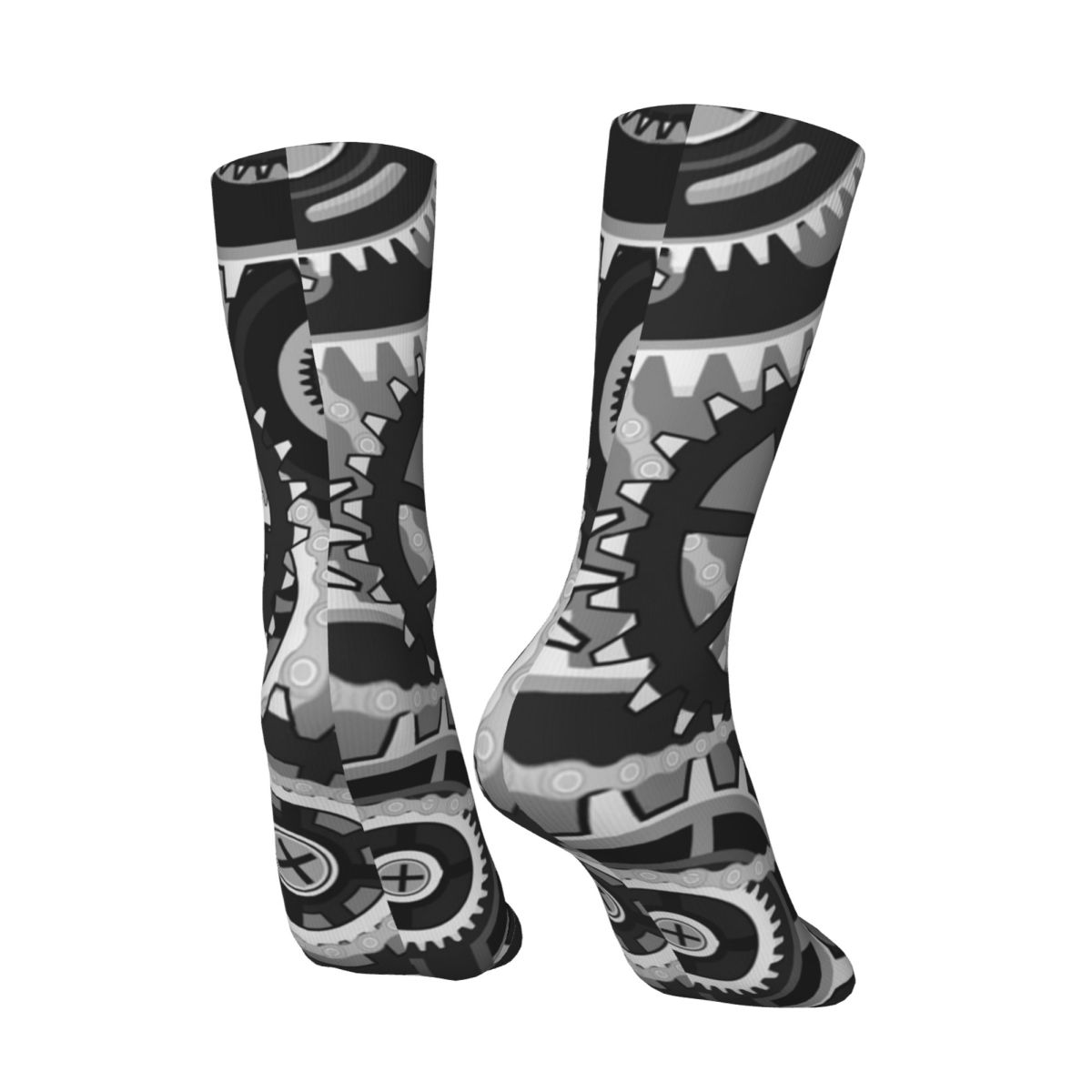 Skarpety z nadrukiem: zębatki, – Running Gear Gifts For Women recenzja i cena